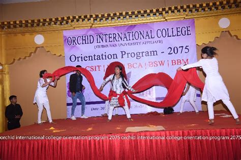 Orchid Orientation Program 2075 Orchid International College