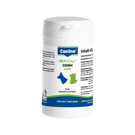 Canina Petvital Derm Caps | Skin Care | Dogs | Vetsend.co.uk