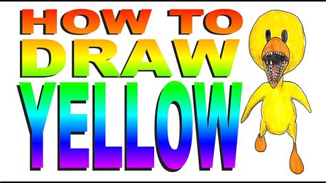 How To Draw Yellow Rainbow Friends Youtube