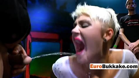 Short Haired Milf Gets A Lot Of Jizz