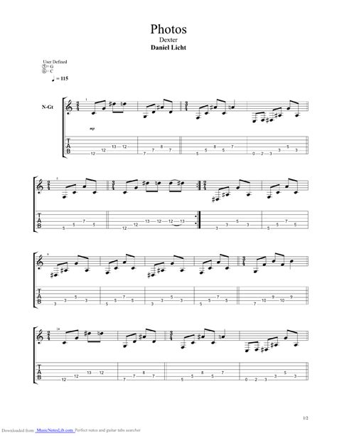 Photos Guitar Pro Tab By Daniel Licht Musicnoteslib
