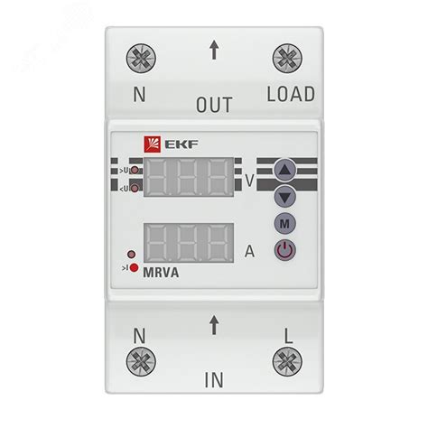 Реле напряжения и тока с дисплеем MRVA 63A PROxima артикул MRVA-63A EKF ...