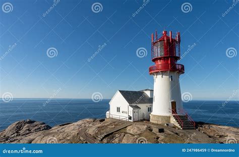 Lindesnes Lighthouse, Lindesnes Fyr, a Coastal Lighthouse at the ...