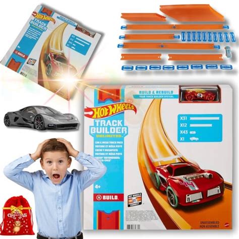 Tor Samochodowy Hot Wheels Track Builder Mega Zestaw Zabawka Ftl69 Prezent Hot Wheels Sklep