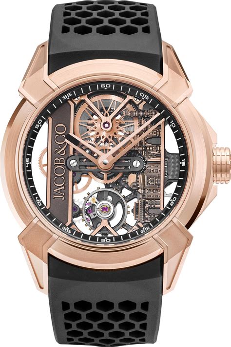 Jacob Co Epic X 44 Mm Watch In Skeleton Dial