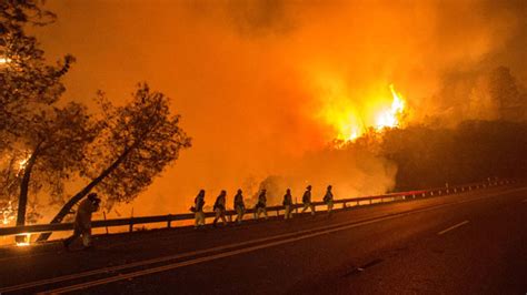 In Pictures Raging Wildfires Prompt Evacuations In California