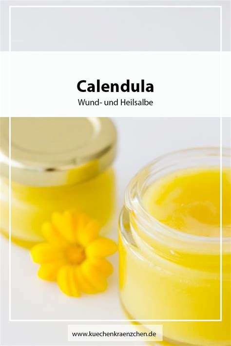 Selbstgemachte Calendula Salbe Ringelblumen Salbe küchenkränzchen