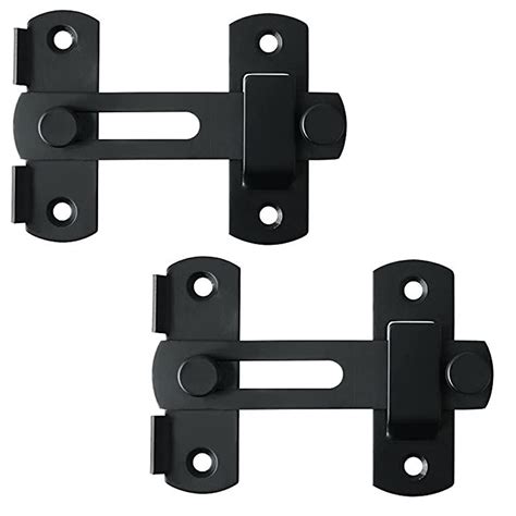 Buy AIVOOF Barn Door Lock 2 Pack Black Sliding Barn Door Latch