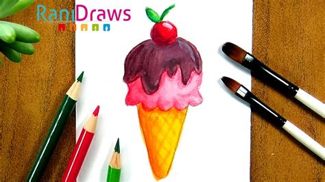 Cómo Dibujar Un Helado Paso A Paso Youtube