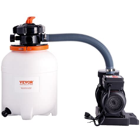 Vevor Sand Filter Above Ground With Hp Pool Pump Gph Flow