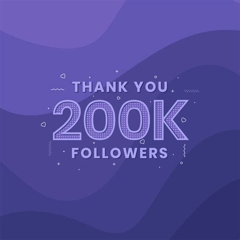 Thank You K Followers Greeting Card Template For Social Networks