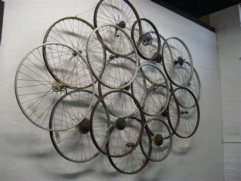 Bicycle Rim Art Installation