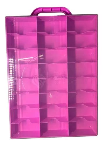 Maleta Do Colecionador P Hot Wheels Matchbox Nichos Rosa Frete Gr Tis