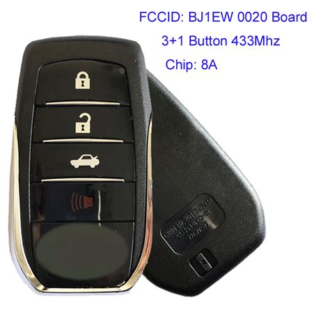 MK190174 3 1 Button 433Mhz Smart Key For T Oyota Camry Corolla Levin