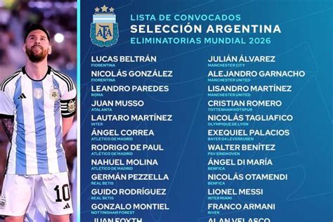 Messi encabeza la nómina de Argentina para enfrentar a Ecuador y