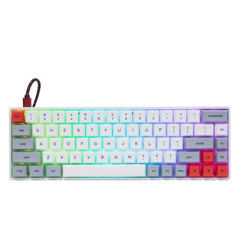 Buy Epomaker Gk68xs 68 Keys Hot Swap Rgb Bluetooth51 Wirelesswired