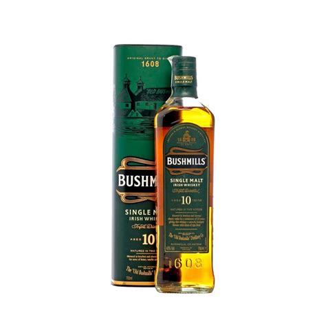 Bushmills 10 años single malt Irish whisky