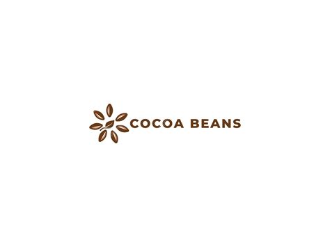 Premium Vector Vector Cocoa Beans Logo Design