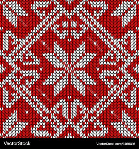 Christmas knitting pattern Royalty Free Vector Image