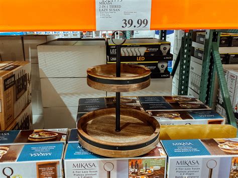 2 Tiered Lazy Susan W Removable Trays Only 3999 At Costco