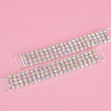 AB Sparkling Crystal Connectors Top Bikini Connectors Vicky Ross Fit