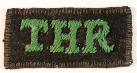 17th London Regiment Tower Hamlets Rifles Shoulder Title Badge From