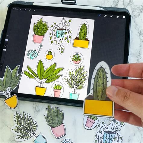 How to Make Stickers with Procreate - Ebb and Flow Creative Co