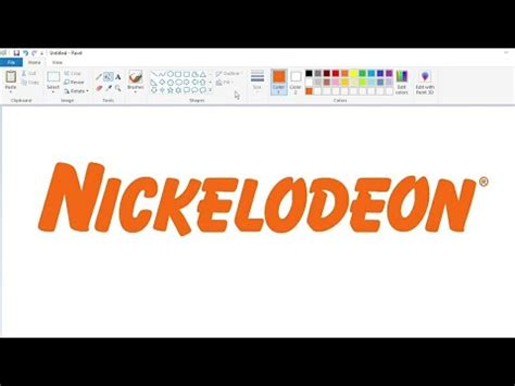 How To Draw The Nick Jr Logo Using MS Paint How To Draw On Your