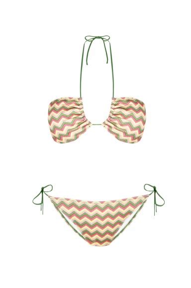 Bikini Halty Twister Estampado Zigzag Robin Collection Robin Collection