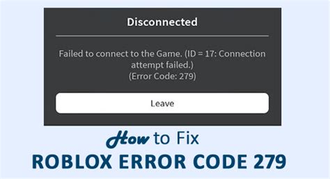 Cómo reparar el código de error de Roblox 279 Guía rápida