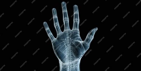 Premium Photo | An xray of a hand where all the bones can be seen x ray ...