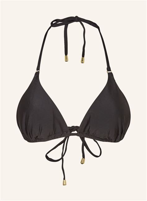 Hot Stuff Triangel Bikini Top In Schwarz