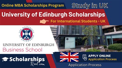 University of Edinburgh Scholarships 2024 UK | Online MBA Scholarships ...