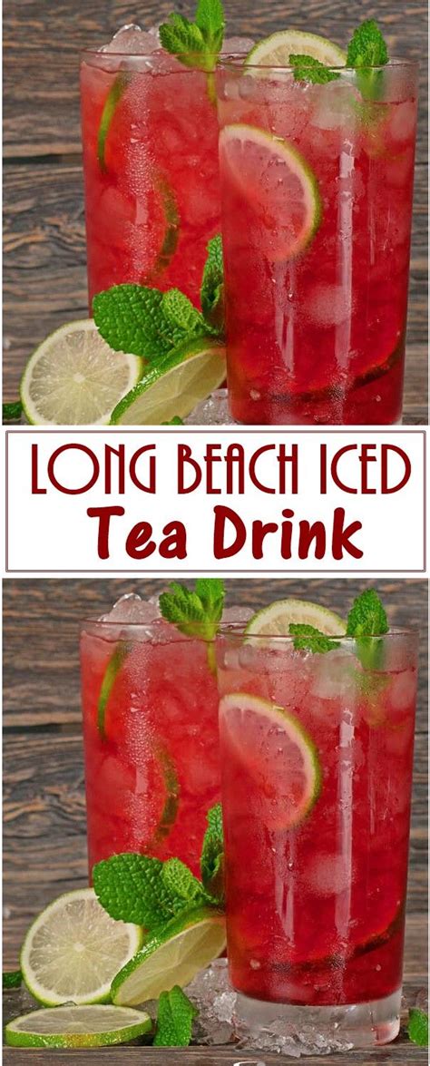 Long Beach Iced Tea Drink Recipe Tea Cocktail Recipes Tea Drink