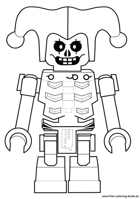 Lego Minifigure Coloring Page At Free Printable