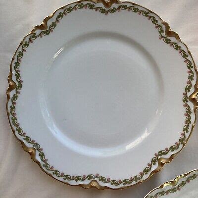 Haviland Limoges Clover Leaf Schleiger 98 Rimmed Salad Plate VGUC 2