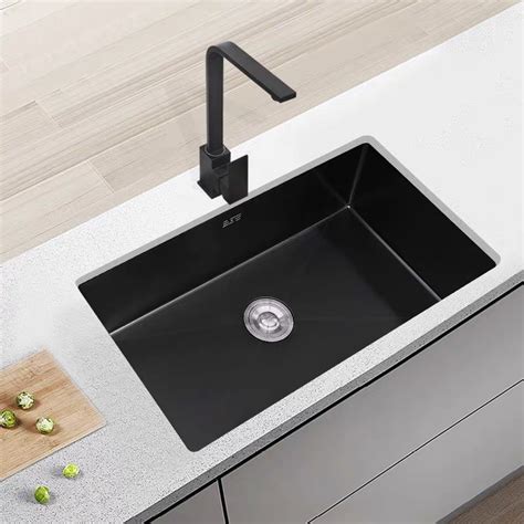 Nano Coating Matt Black Inox Stainless Steel Handmade Undermount