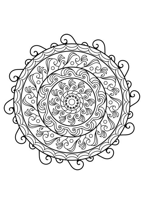 Mandala Livre Gratuit 21 Mandalas Coloriages Difficiles Pour Adultes