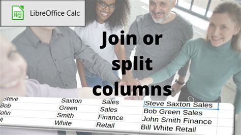 How To Join Or Split Columns In Libreoffice Calc YouTube