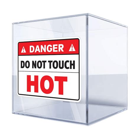 Decal Sticker Danger Do Not Touch Hot Warning Label Safety Sticker Hazard Warning Hot Surface