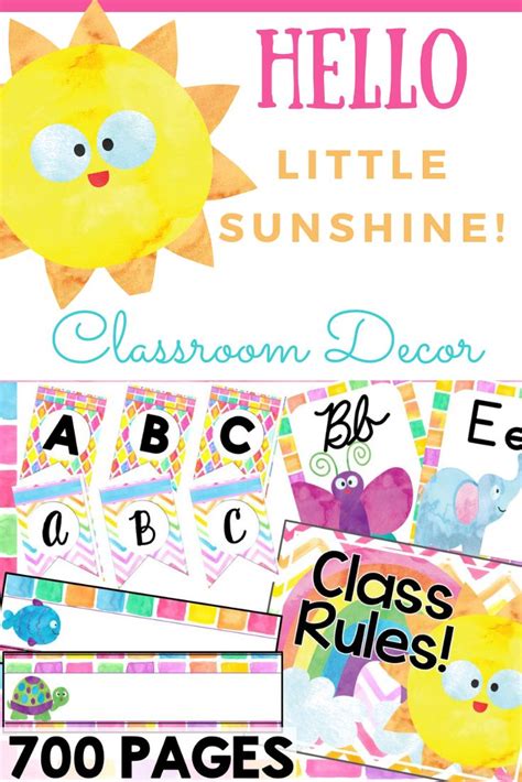 This Is A Complete Classroom Decor Set Complete With Bulletin Boards