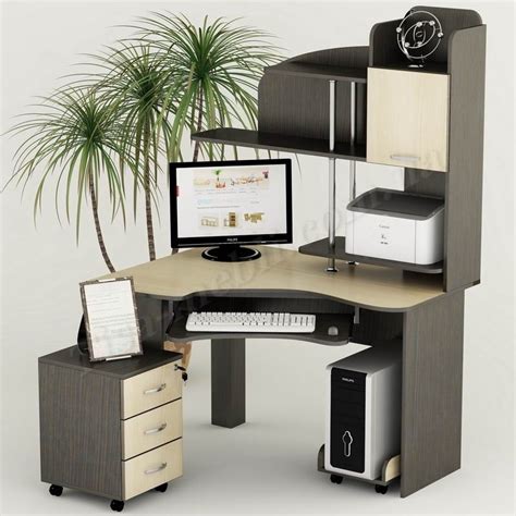 Кутовий комп'ютерний стіл стелаж. Computer Desk, Corner Desk, Office ...