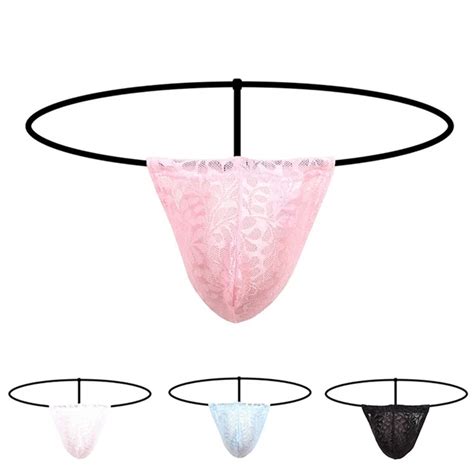 MEN SEXY LACE Mesh Bulge Pouch G String Bikini Panties Underpants Thong Briefs 4 38 PicClick UK