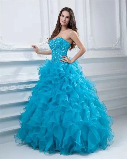 Ball Gown Sweetheart Beading Hemming Floor Length Organza Quinceanera Prom Dress