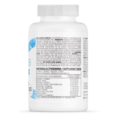 Витамин B Комплекс OstroVit Vitamin B Complex 90 таб. купить в СПб