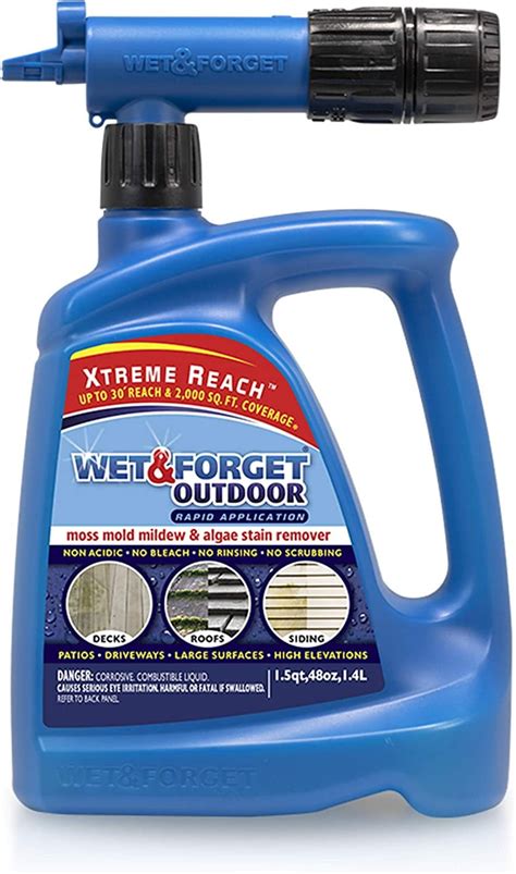 Wet And Forget Moss Mold Mildew And Algae Stain Remover Hose End 48 Oz