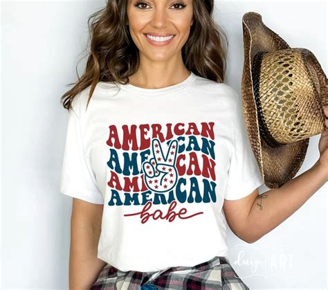 American Babe SVG PNG 4th Of July Svg Patriotic Svg American Vibes