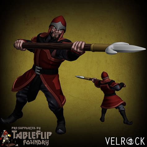 3D Printable Fire Nation Soldiers (PRESUPPORTED) by Velrock Art Miniatures