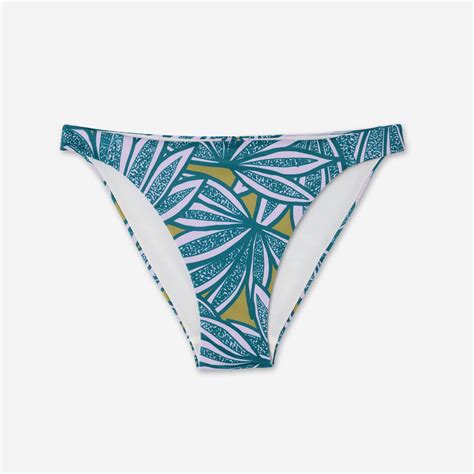 Womens Surfing Bikini Bottom With Print Aly Purple Olaian Decathlon