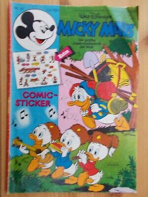 Comics Hefte MICKY MAUS Band Nr 32 1985 Ohne Beilage Walt Disney